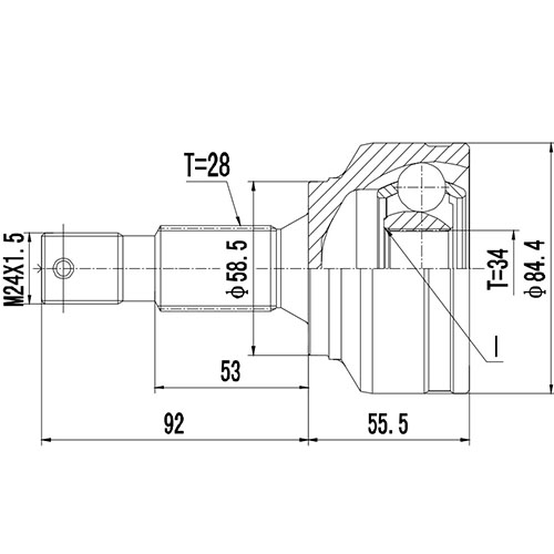 Z88308R — ZIKMAR — Шрус Наружный