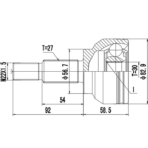 Z88309R — ZIKMAR — Шрус Наружный