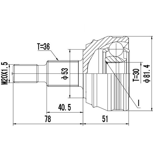 Z88311R — ZIKMAR — Шрус Наружный