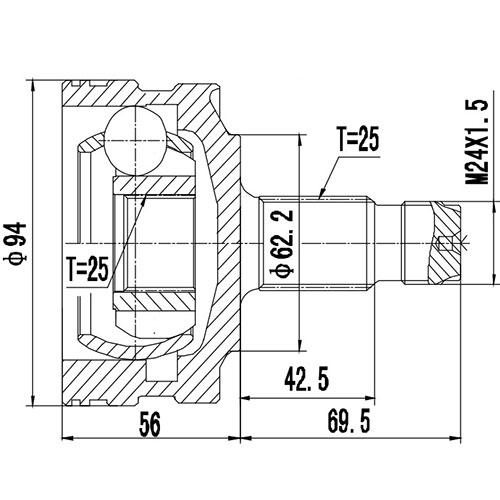 Z88313R — ZIKMAR — Шрус Наружный