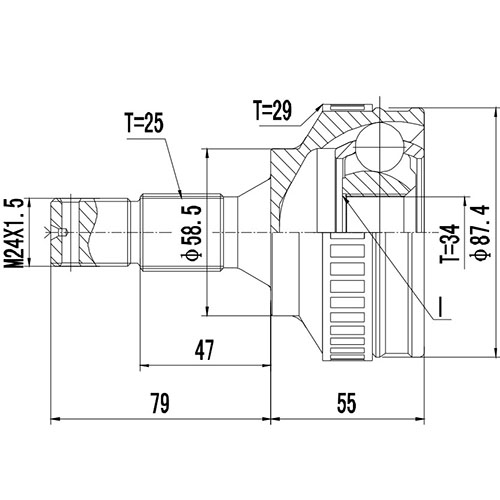 Z88314R — ZIKMAR — Шрус Наружный