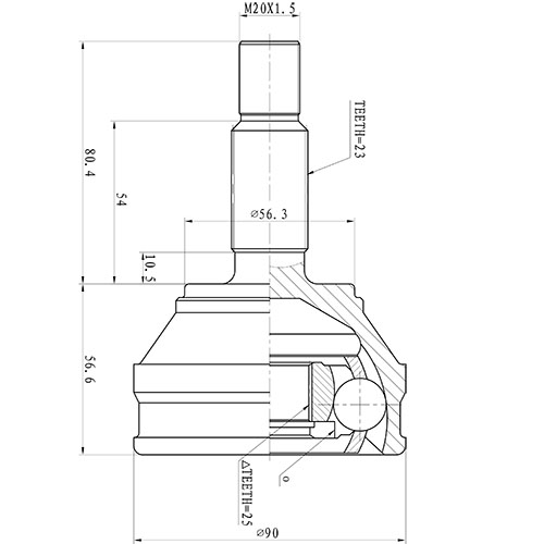 Z88315R — ZIKMAR — Шрус Наружный