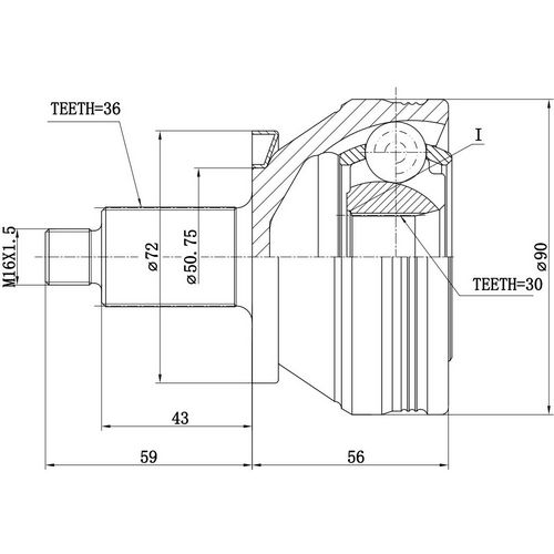 Z88322R — ZIKMAR — Шрус Наружный