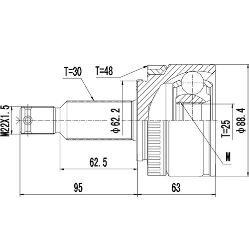 Z88447R — ZIKMAR — Шрус Наружный