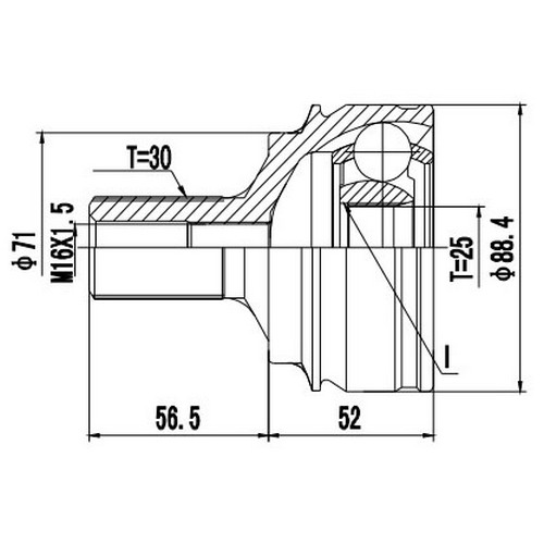 Z88450R — ZIKMAR — Шрус Наружный