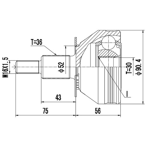 Z88475R — ZIKMAR — Шрус Наружный