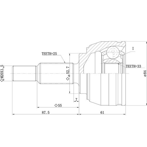 Z88478R — ZIKMAR — Шрус Наружный