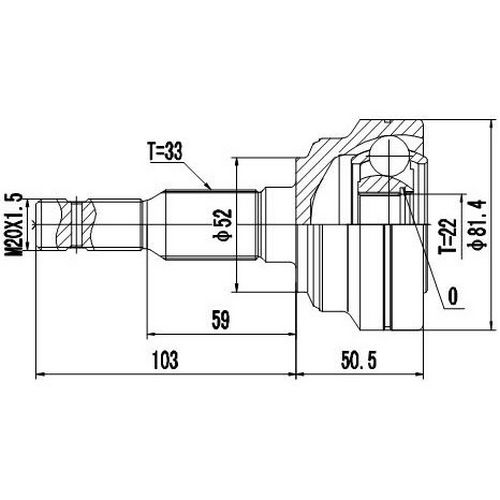 Z88534R — ZIKMAR — Шрус Наружный