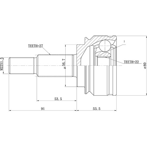 Z88538R — ZIKMAR — Шрус Наружный