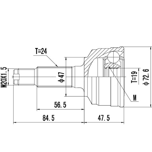 Z88567R — ZIKMAR — Шрус наружный