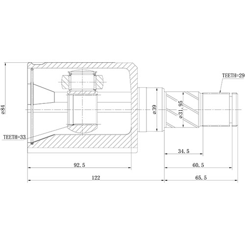 Z88634R — ZIKMAR — Шрус Внутренний