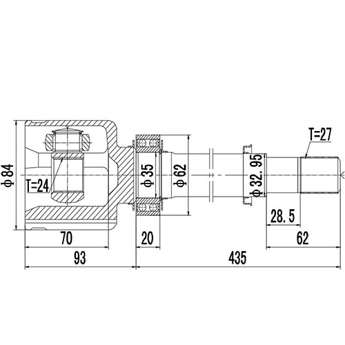 Z88635R — ZIKMAR — Шрус Внутренний