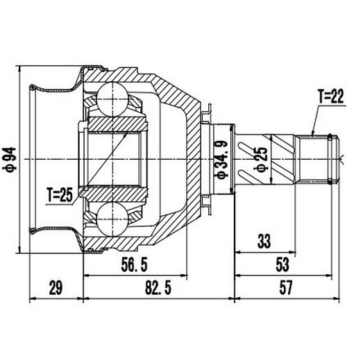 Z88638R — ZIKMAR — Шрус Внутренний