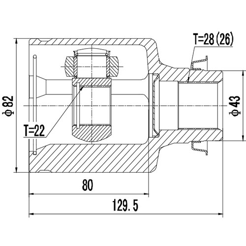 Z88936R — ZIKMAR — Шрус Внутренний