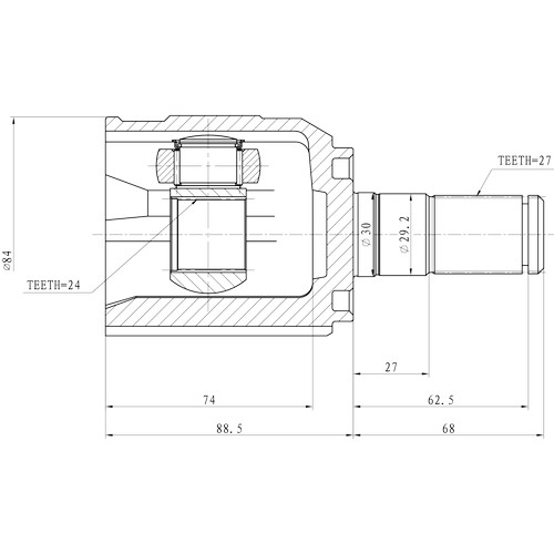 Z88944R — ZIKMAR — Шрус Внутренний