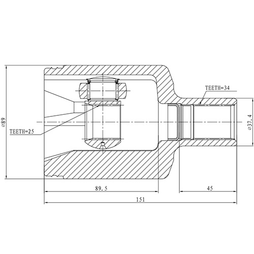 Z88954R — ZIKMAR — Шрус Внутренний