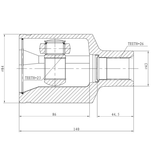 Z88956R — ZIKMAR — Шрус Внутренний