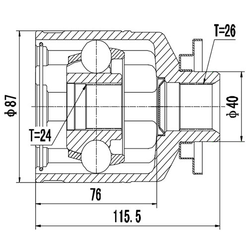 Z88973R — ZIKMAR — Шрус Внутренний