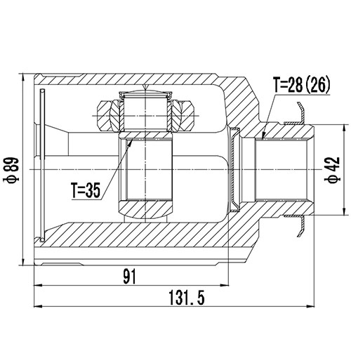 Z88984R — ZIKMAR — Шрус внутренний