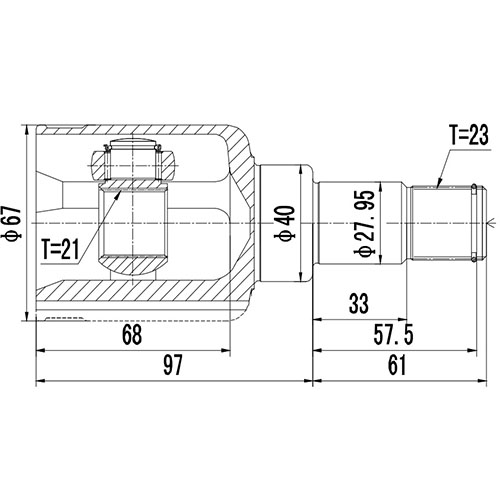 Z88987R — ZIKMAR — Шрус Внутренний