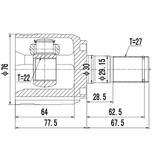 Z88988R — ZIKMAR — Шрус Внутренний