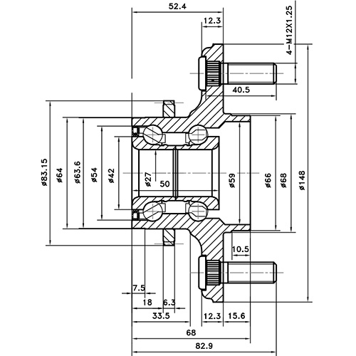 Z89107R — ZIKMAR — Ступица задняя