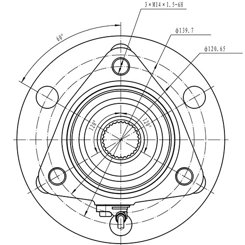 Z89119R — ZIKMAR — Ступица передняя