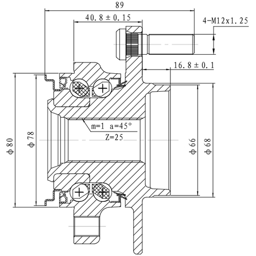 Z89121R — ZIKMAR — Ступица передняя