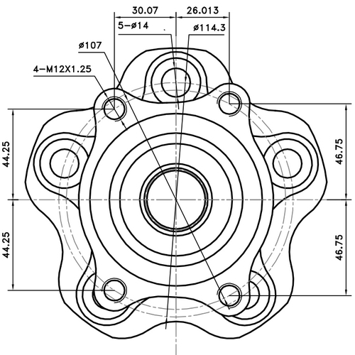 Z89127R — ZIKMAR — Ступица задняя