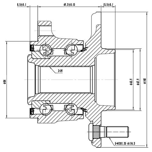 Z89138R — ZIKMAR — Ступица задняя