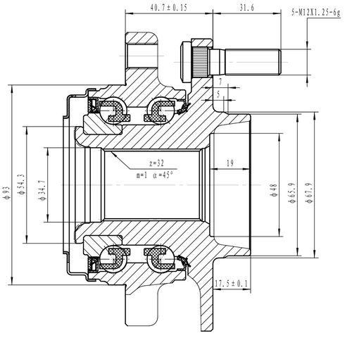 Z89139R — ZIKMAR — Ступица передняя