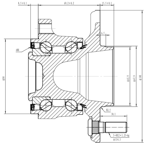 Z89140R — ZIKMAR — Ступица задняя