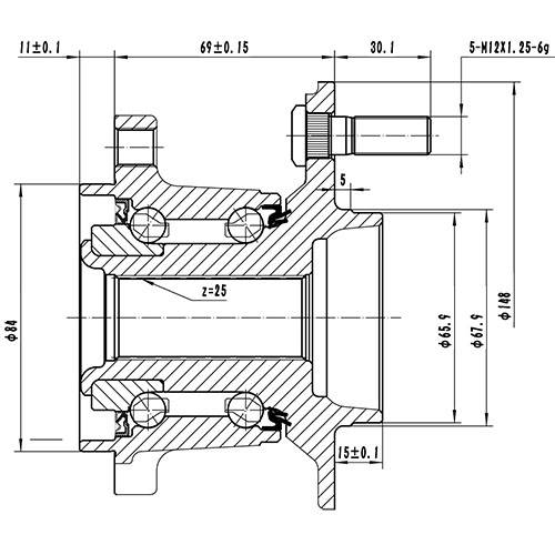 Z89154R — ZIKMAR — Ступица задняя