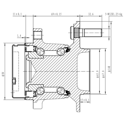 Z89155R — ZIKMAR — Ступица задняя