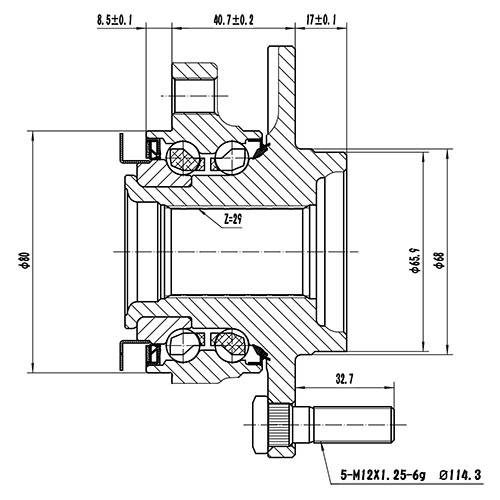 Z89156R — ZIKMAR — Ступица передняя