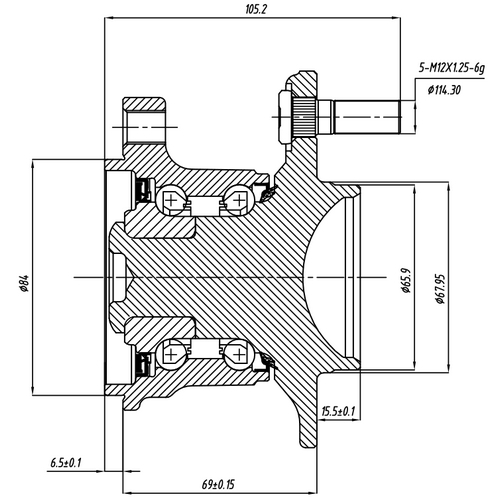 Z89157R — ZIKMAR — Ступица задняя