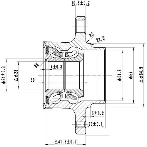 Z89168R — ZIKMAR — Ступица задняя