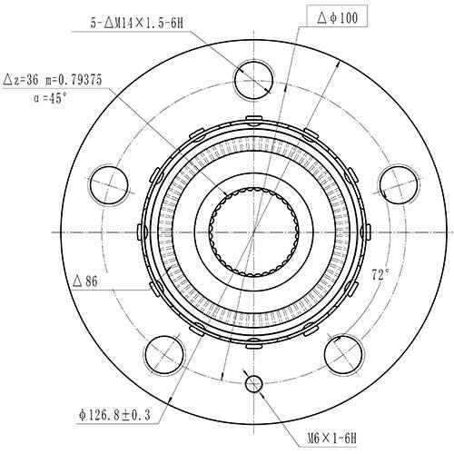 Z89169R — ZIKMAR — Ступица передняя