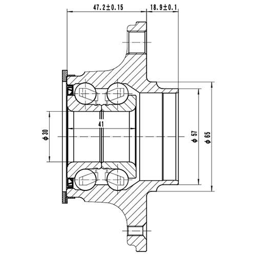 Z89170R — ZIKMAR — Ступица задняя