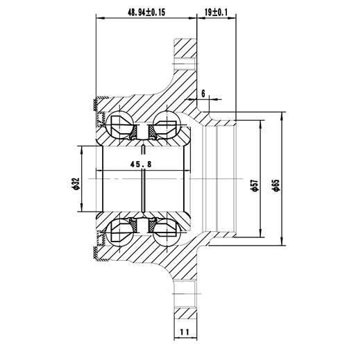 Z89174R — ZIKMAR — Ступица передняя с ABS