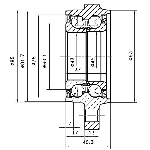 Z89177R — ZIKMAR — Ступица передняя