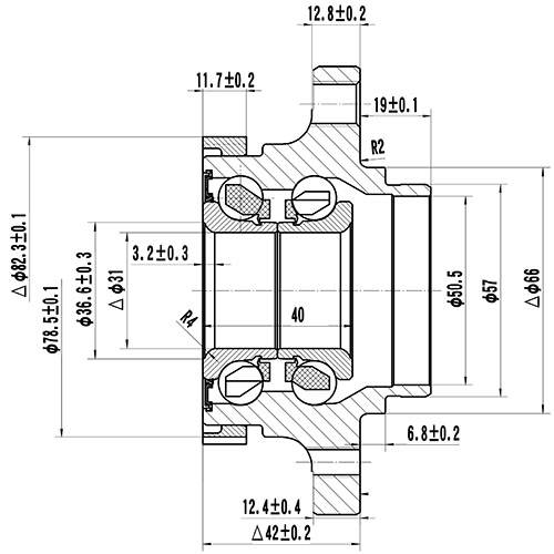 Z89180R — ZIKMAR — Ступица передняя с ABS