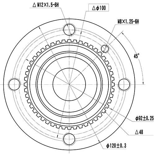 Z89180R — ZIKMAR — Ступица передняя с ABS