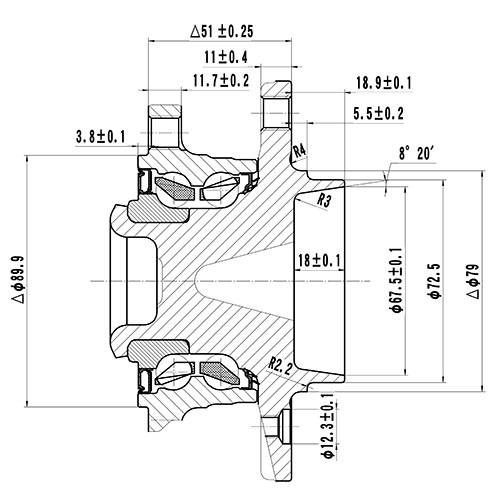 Z89186R — ZIKMAR — Ступица передняя