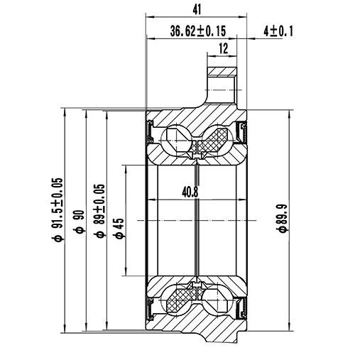 Z89187R — ZIKMAR — Ступица задняя