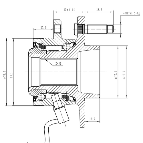 Z89197R — ZIKMAR — Ступица передняя