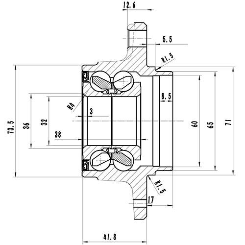 Z89218R — ZIKMAR — Ступица задняя