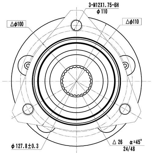 Z89222R — ZIKMAR — Ступица передняя