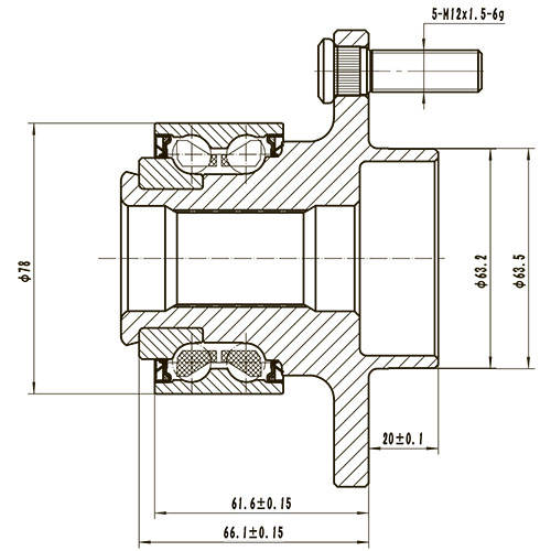 Z89225R — ZIKMAR — Ступица передняя с ABS