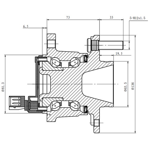 Z89226R — ZIKMAR — Ступица задняя